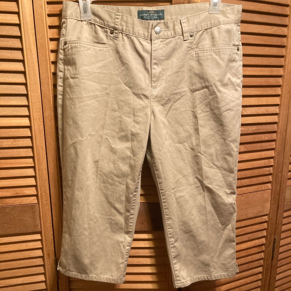 Lauren Ralph Lauren Khaki Capris